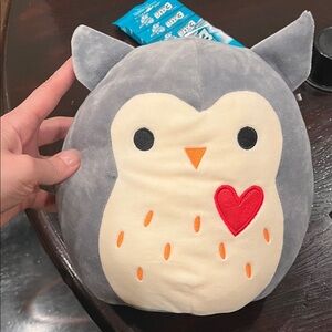 Squish mellows Gray and Cream Owl Plush Toy